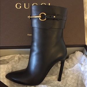Gucci Ursula black booties.